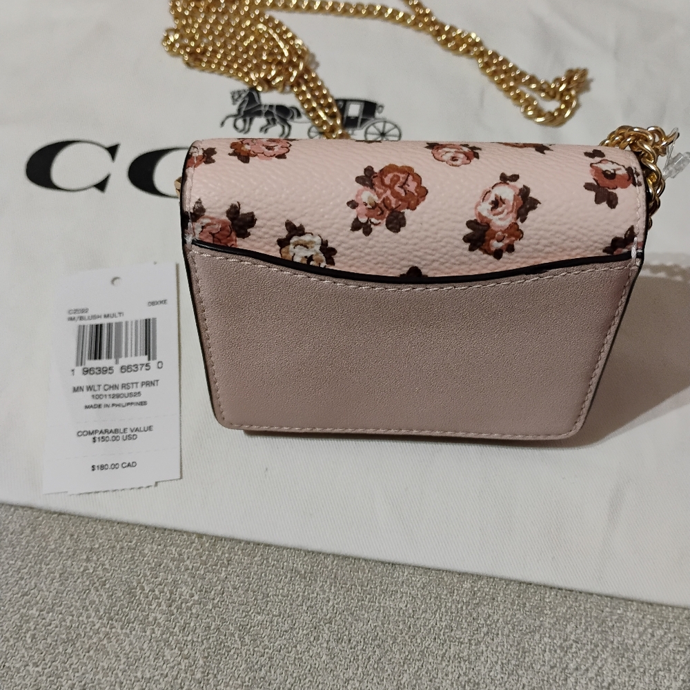 Coach mini wallet rosette chain purse - Picture 3 of 4